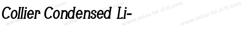 Collier Condensed Li字体转换